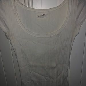 Hollister white textured T-shirt